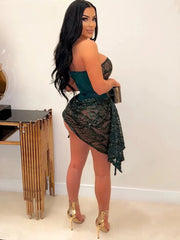 Gorgeous Sequins Strapless Elegant Backless Bodycon Mini Dresses