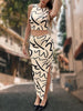 Elegant Sleeveless Tank Top Slant Split Long Skirt 2 Piece Set Street Wear