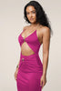 Casual V-Neck Cutout Off-shoulder Strapless Sleeveless Backless Bodycon Midi Dress