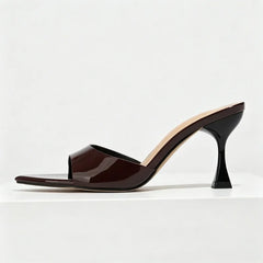 Pointed Toe Patent Leather 8CM Strange Thin Heel