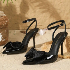 Pointed Toe Bow Brand High Heel