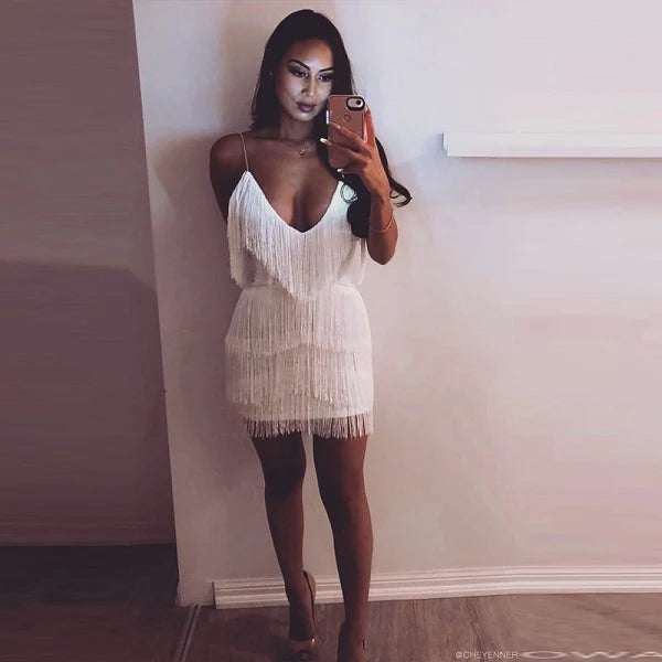 Spaghetti Strap Dresses Sleeveless Solid Elegant Club Party