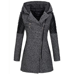 Women's Long Winter Coat with Hood