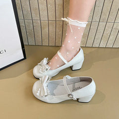 Cute Butterfly-knot Lolita Mary Jane Shoes