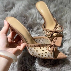 Luxury Rhinestone Mesh High Heel
