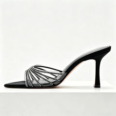 Pointed Peep Toe Heel