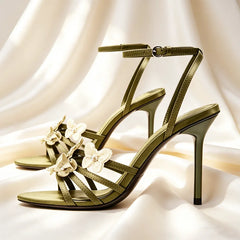 Hand Embroidery Butterfly Detail High Heel