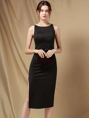 Elegant Folds Sleeveless Birthday Party Prom Evening Bodycon Dresses