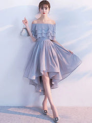 Off The Shoulder Half Sleeve Ruffles Homecoming Cocktail Dresses