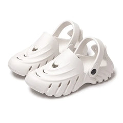 Light Non-Slip Openwork Hole EVA Slippers Man Outdoor Flat Sandals Breathable Beach Flip-flops Massage Comfort Shoe