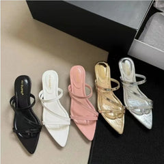 Shoes for Plus Size Outside Flat Slippers Flip Flops Casual Candy Color Sandals Zapatos De Mujer
