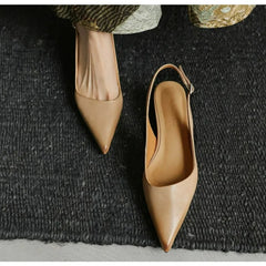 Breathable Pointed Toe Stiletto Heel