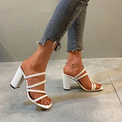 Hot Sandals Luxury Brand Design Rivet High Heel