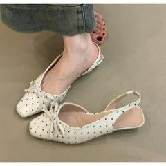 Polka Dot Pointed Toe High Heel