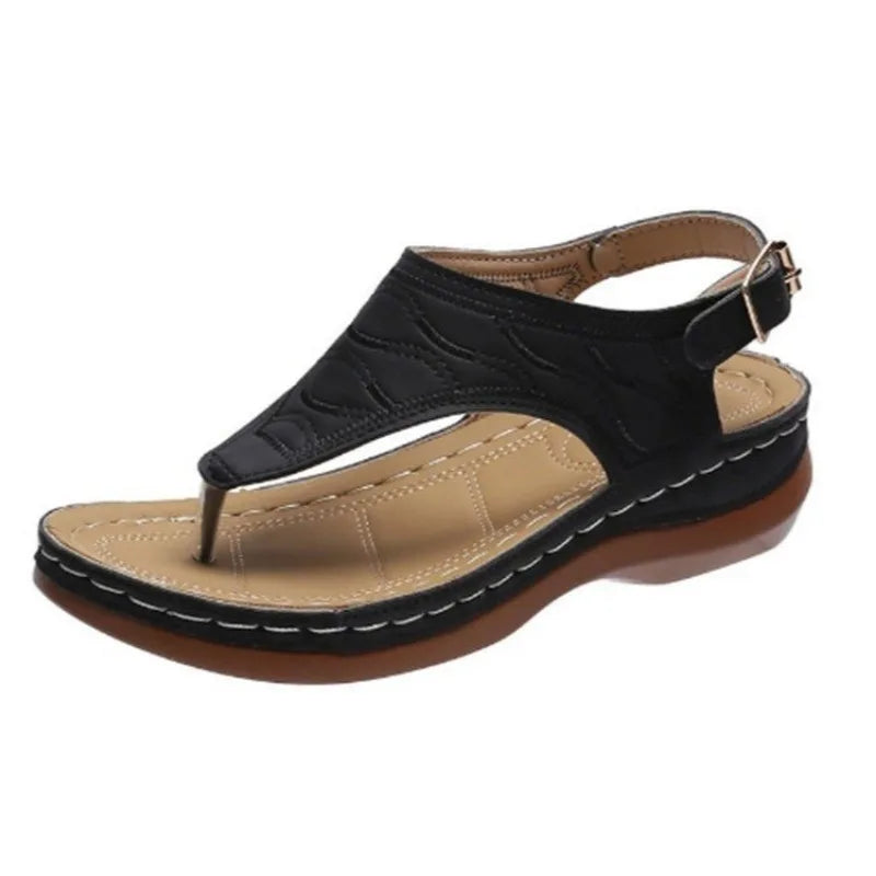 Sandals Ladies Clip Toe Wedges Thong Shoes