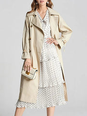 Polka Dot Long Sleeves Tiered Dress
