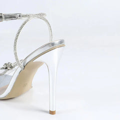 Luxury Crystal Bow Super High Heel