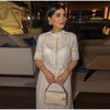 Casual Embroidery Hollow Out Top O-neck Short Sleeve Blouse Pleated A-line Long Skirts Two Piece Set