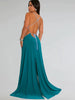 Elegant Backless Bandage Holiday Hollow Out O-Rings Metal Long Maxi Dresses