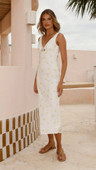 Lola Midi Dress - Limone