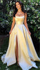 Elegant Strapless With Pocket A Line Wedding Corset Formal Evening Prom Maxi Dress