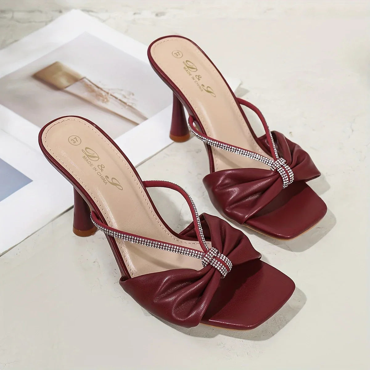 Sandals Temperament Bow Knot High Heel