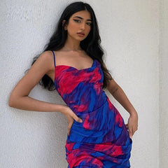 Spaghetti Strap Backless Party Night Club Dress