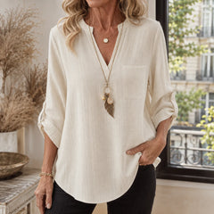 Women's Breezy Linen Blouse