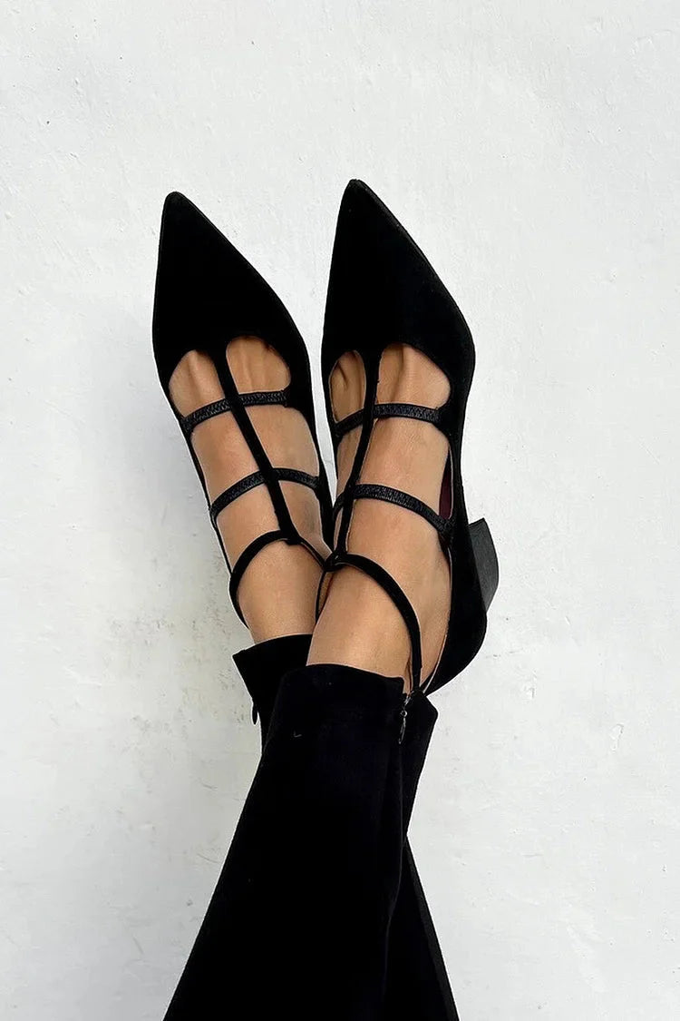 Women's Strappy Pointed Flats