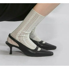Pointed Shallow Mouth Sandals Show Party Wedding Large Size Stiletto Sandals