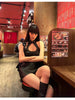 Luxury Hollow Out sleeveless Zippers Faux Leather Halter Mini Dress