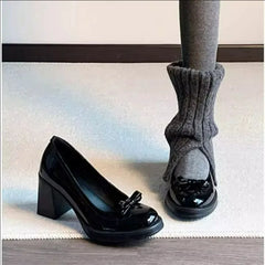 Vintage Bow Shallow Single Shoes